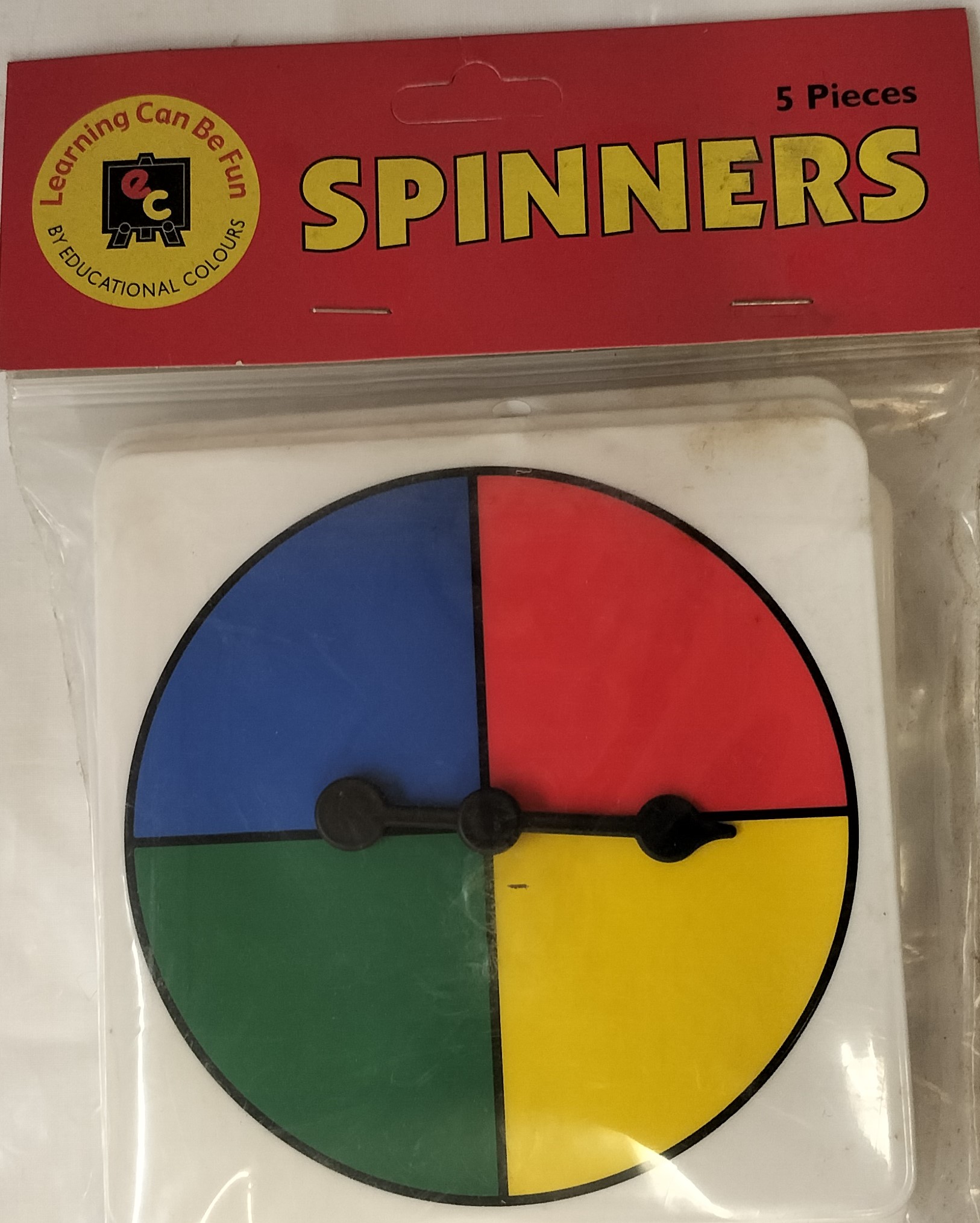 Spinners 4 Colours Pk5 EC